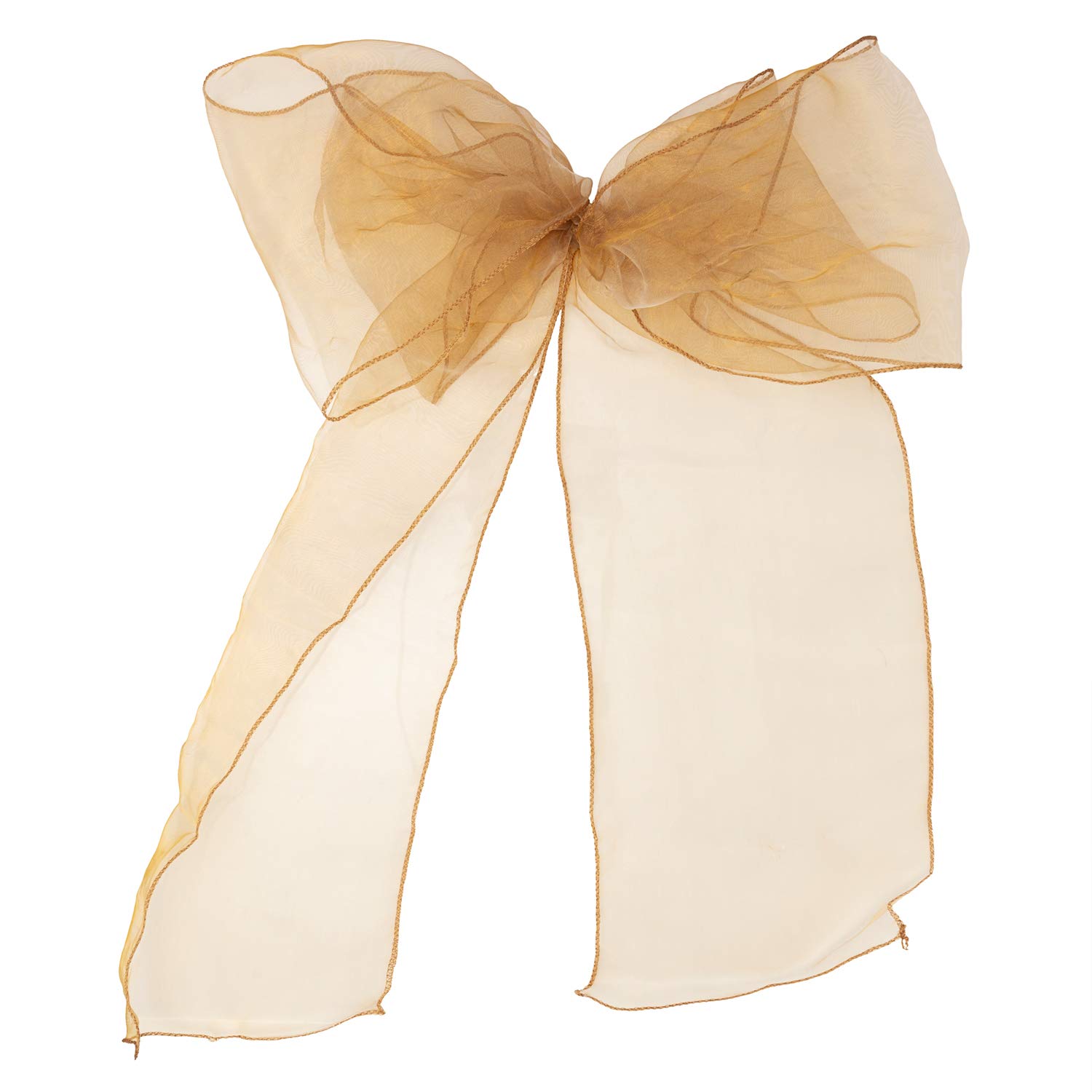 Wedding Decor Organza Sashes Chair Cover Bows Wider Fuller Ribbon for Wedding Birthday Party Decoration- 17cm x 280cm 100 Pcs