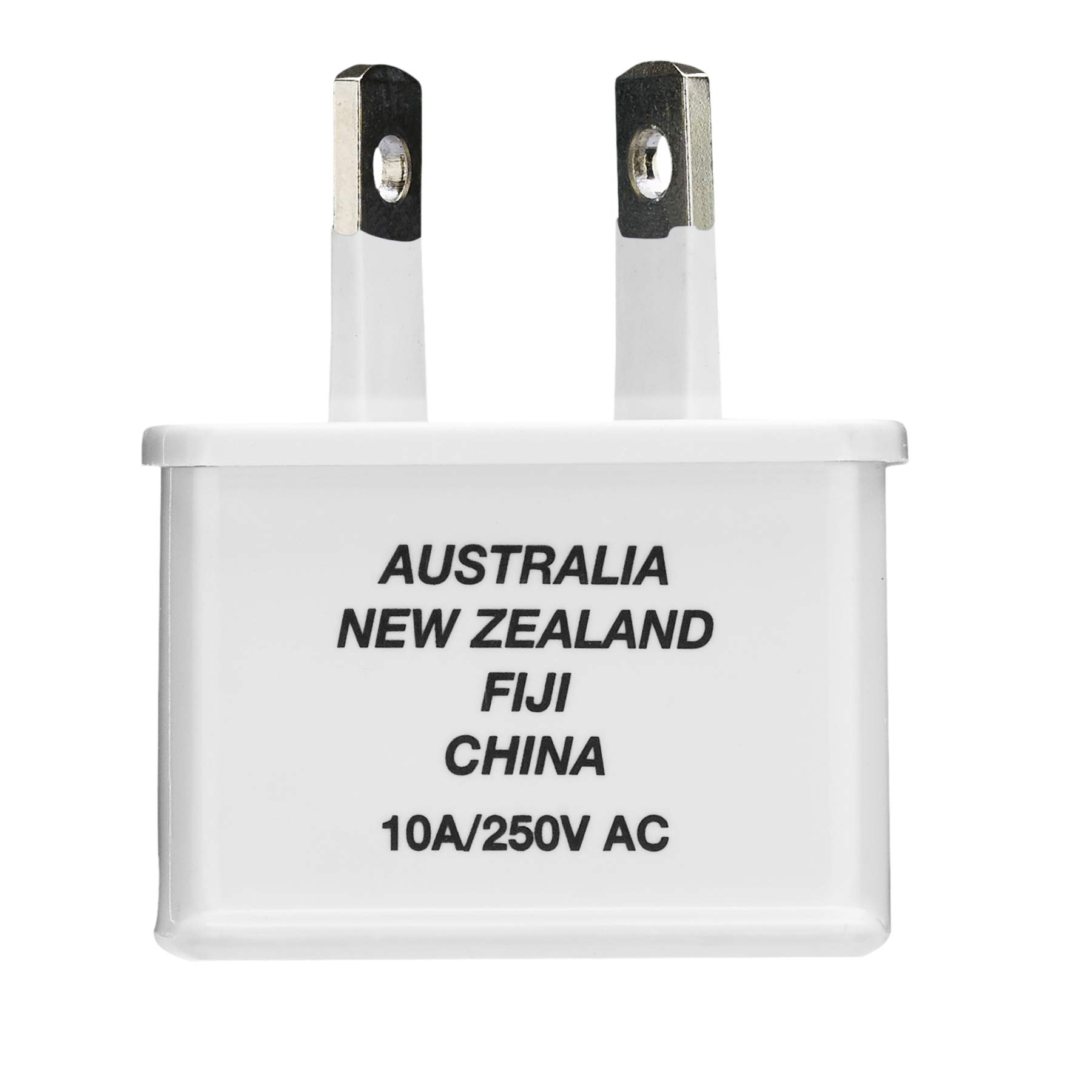 Adaptateur Secteur de Voyage Usa/Euro Avec Fusible, Noir Adaptateur Secteur de Voyage Usa/Euro Avec Fusible, Noir
