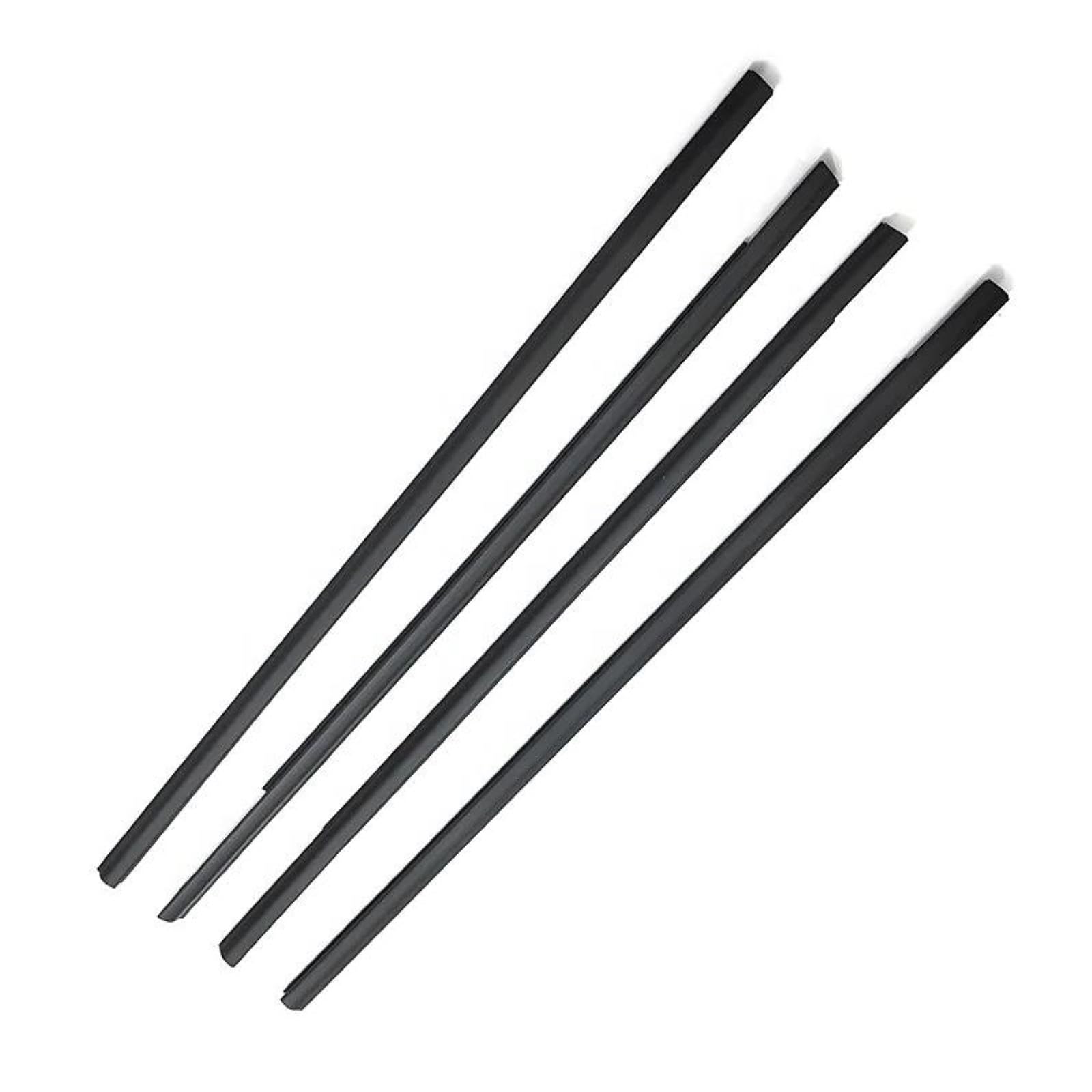 Jbpihzt One Color For Nissan For X-Trail T31 2008 2009 2010 2011 2012 2013 4Pcs Outer Windows Weatherstrip Waterproof Pressure Sealing