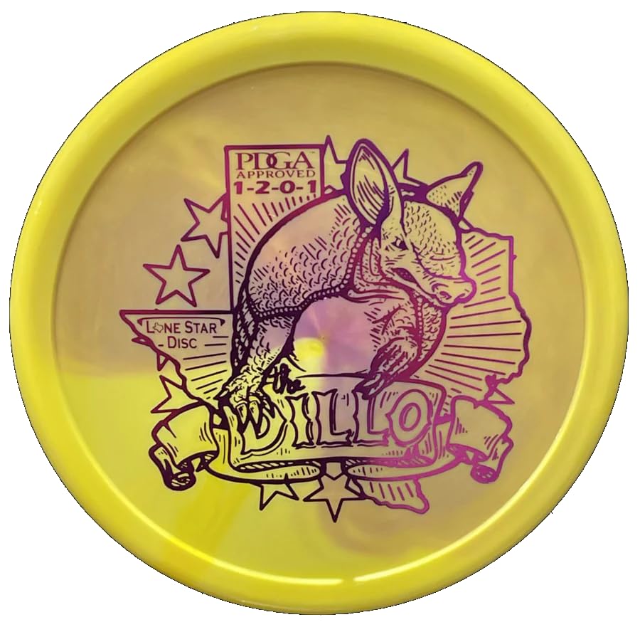 Lone Star Disc Victor 1 Armadillo | Straight Disc Golf Approach Disc | Artist Stamp 170g+ | Floats in Water | Perfect for Short Approach Shots | Colors May Vary