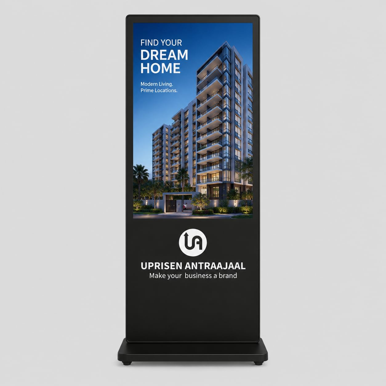 Digital Standee 43 Inch (1 Year Warranty) for Advertising Half Glass Full HD Resolution Screens Led Display for Restaurants, Shopping Mall, Airport-image-36
