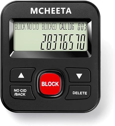 Bloqueador de llamadas para teléfonos fijos, dispositivo de teléfono fijo de MCHEETA Caller id, simplemente bloquea todas las llamadas no deseadas, Bloqueador de llamadas para teléfonos fijos, dispositivo de teléfono fijo de MCHEETA Caller id, simplemente bloquea todas las llamadas no deseadas,