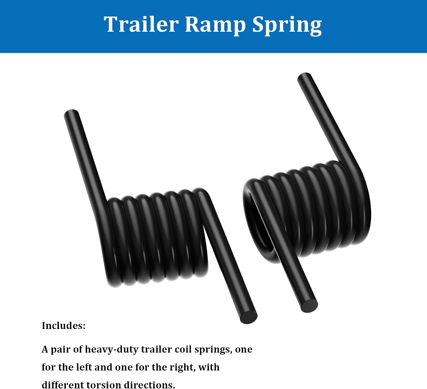 Trailer Ramp Spring, Heavy-Duty Trailer Coil Springs 2000 lbs Torque for Trucks Trailer Gates RS16933LH RS16933RH One Pair (1 Left and 1 Right)