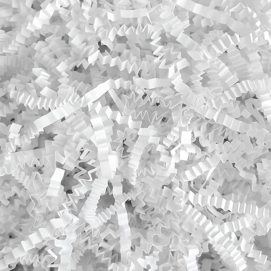 Papier froissé blanc pour coffret témoin de mariage et fêtes de Pâques
