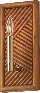 Capital Lighting 647411MA Soleil Artisan Geometric Natural Bamboo Rectan...