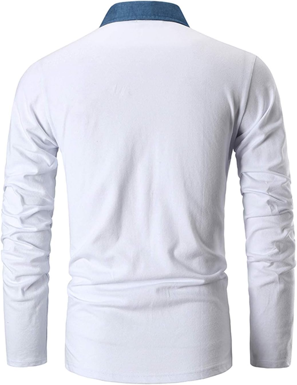 GHYUGR Men's Long Sleeve Polos Contrasting Colors Design Golf T-Shirt Casual Polo Shirts - Image 2
