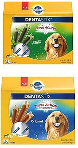 Pedigree Dentastix Grandes golosinas para perros 2 paquetes de 324 libras 60 golosinas Pedigree Dentastix Grandes golosinas para perros 2 paquetes de 324 libras 60 golosinas