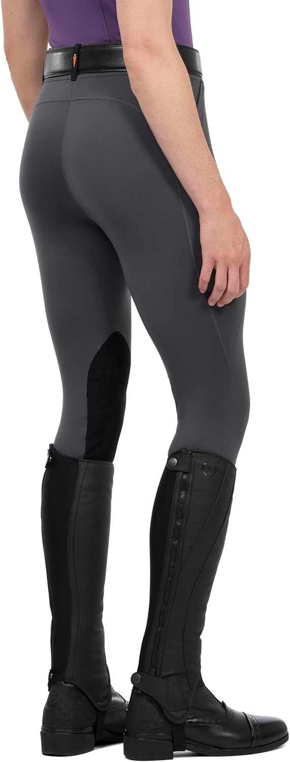 Kerrits Women's Performance Knee Patch Horse Riding Tights – Breathable Lightweight Equestrian Schooling Leggings, Pockets