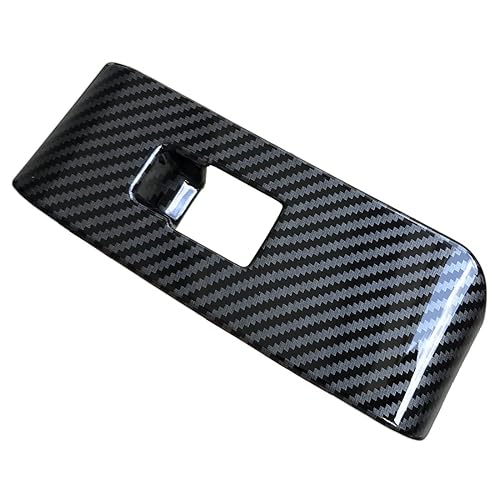Miniatura 7 de ruihe Cubierta de panel de control de ventana de puerta de automóvil de color de fibra de carbono, moldura de interruptor de bloqueo de puerta,