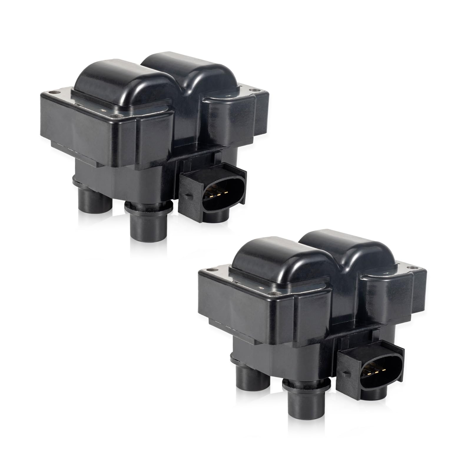 ENA Set of 2 Ignition Coil Pack Compatible with Ford Lincoln Mazda Mercury F150 F250 Contour E150 Escort Explorer Mustang Ranger Town Car Expedition Mark B2300 B2500 2.3 4.6 Replacement for FD487 C924