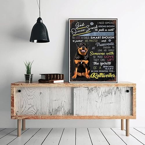 Miniatura 3 de YEEIFFD Kits de pintura de diamantes 5D Rottweiler Dog Diamond Art Kits para regalo, pintura de diamantes, perfecto para decoración de pared en