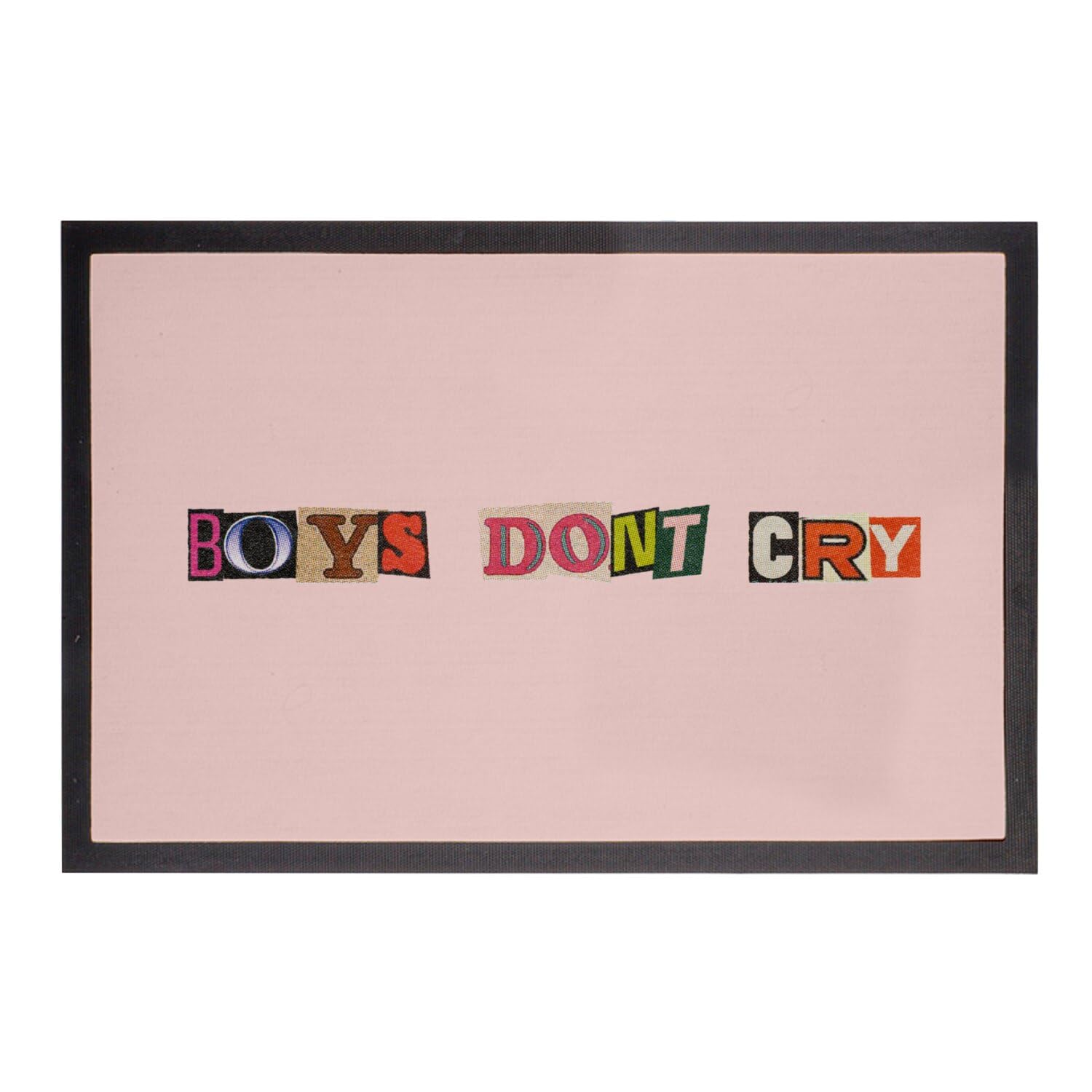 Paillasson Rose tapis entrée Boys Dont Cry Vintage 75x50