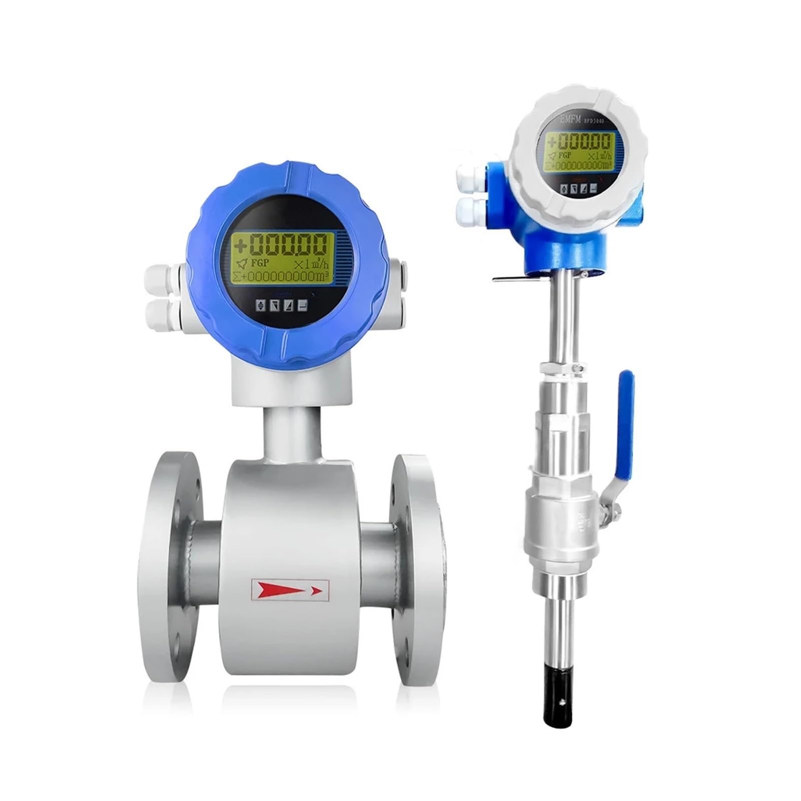 KSZHZYMGX Flowmeter Integrated Electromagnetic Electronic Flow Meter 4-20mA RS485(DN100(220VAC))