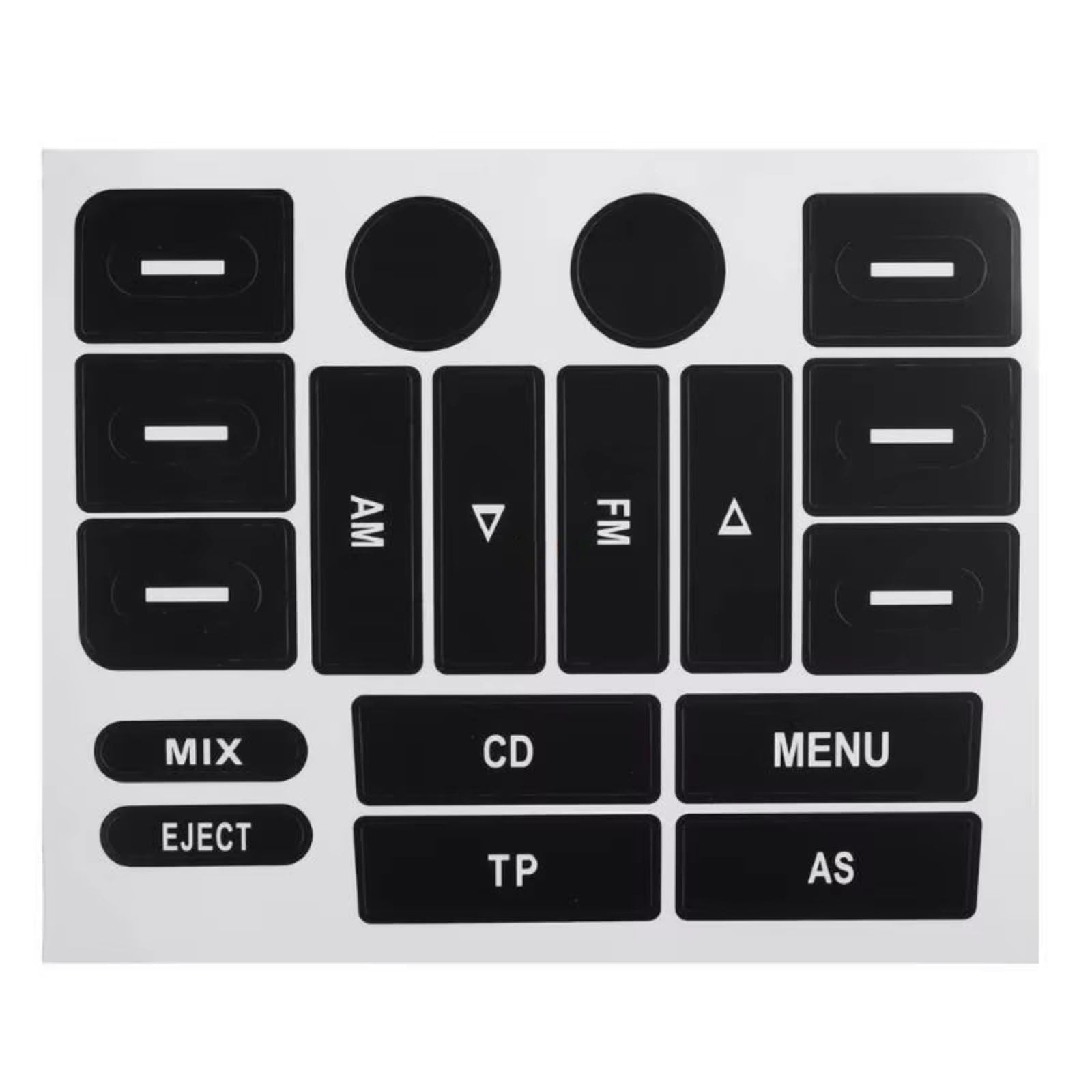 Interior Button Stickers Compatible with Vw for Golf for MK5 Automotive Interior Navigation Stereo Switchs Button Repair Sticker Decals Decoration Compatible