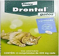Vermífugo Bayer Drontal para Gatos de até 4kg - 4 Comprimidos