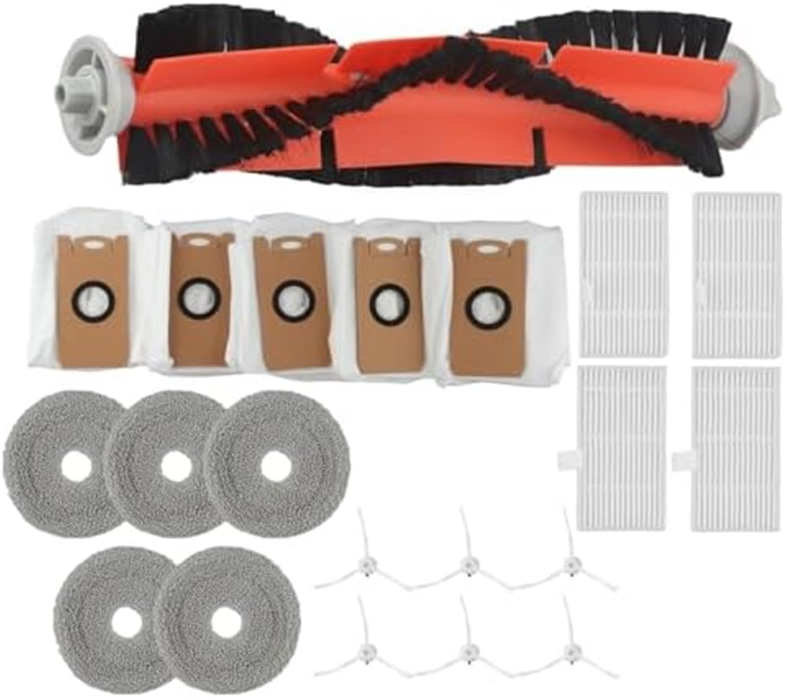 Wivplex Set di accessori di ricambio for spazzole laterali e filtri for aspirapolvere robot Ultenic MC1 Kit di sostituzione per aspirapolvere