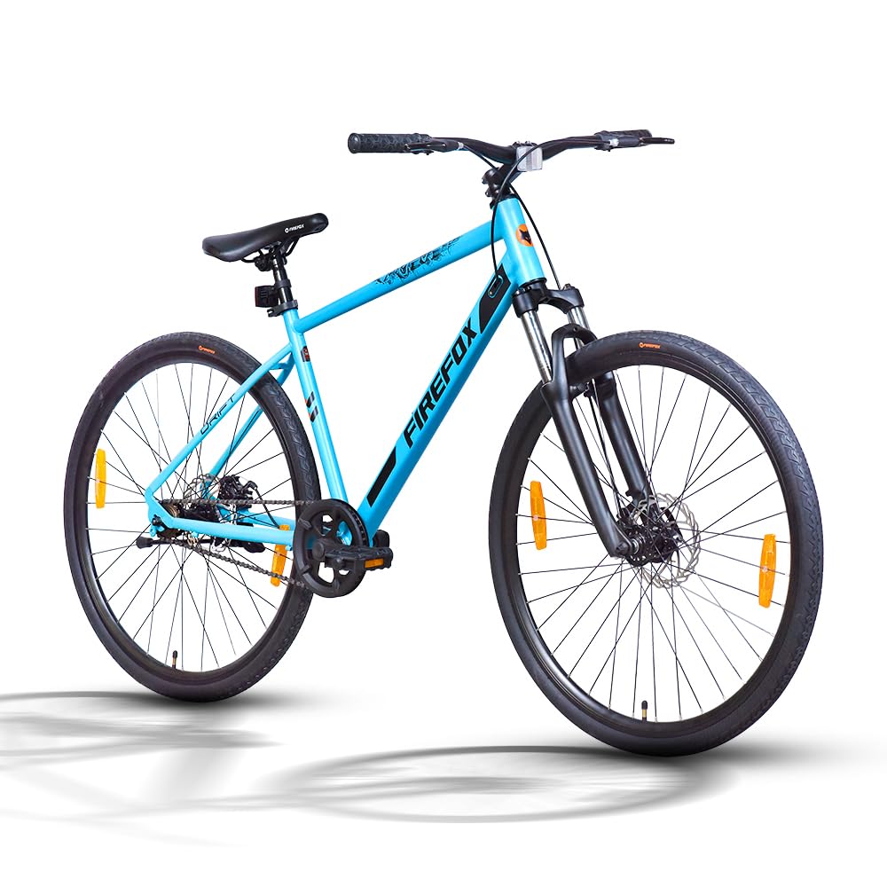 FIREFOX Drift 700C Single Speed Hybrid Bicycle for Adult | Blue