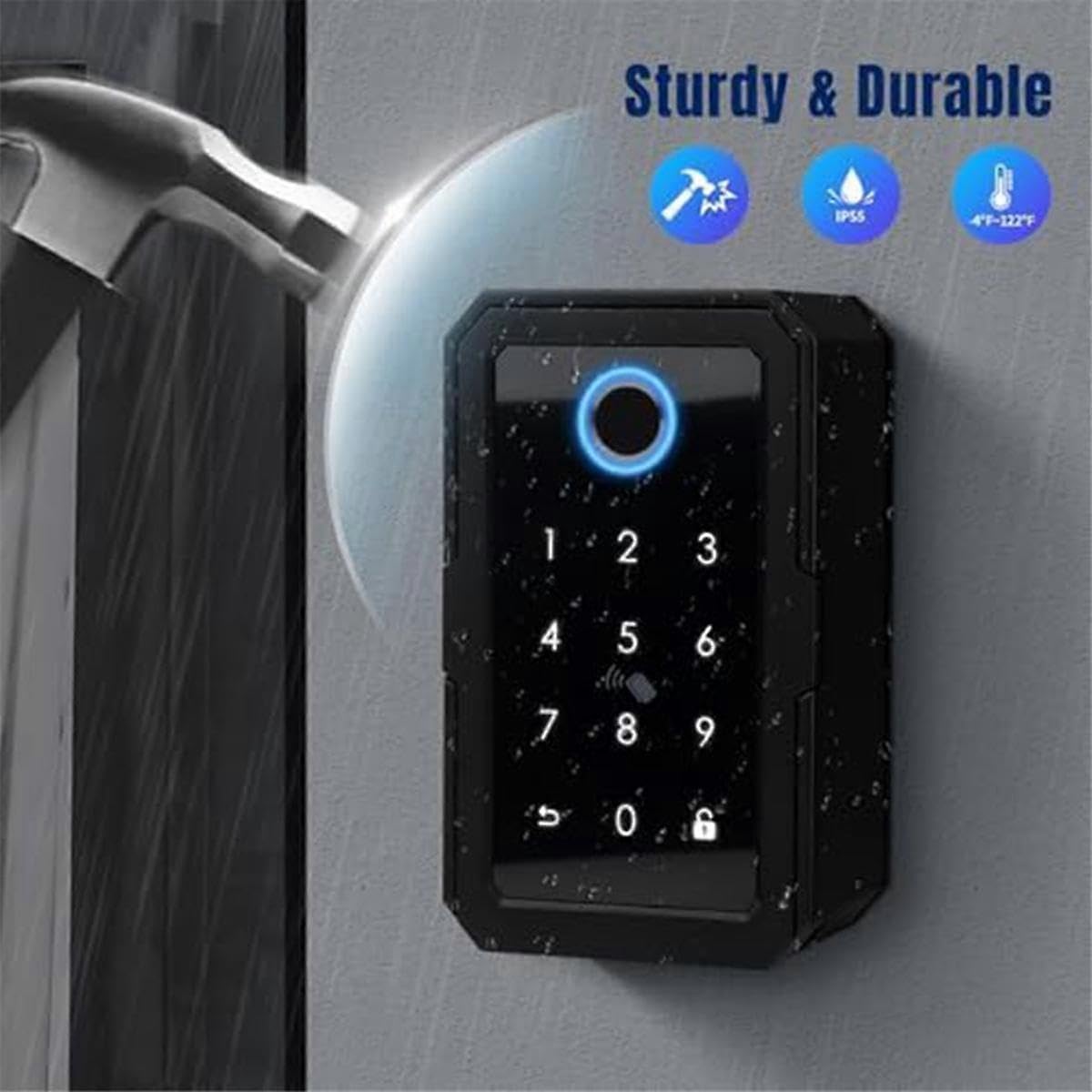 Smartkey Lock Box, Home Key Wireless Smartlock, elektroniczna skrzynka na klucze aplikacja kod cyfrowy Bluetooth K