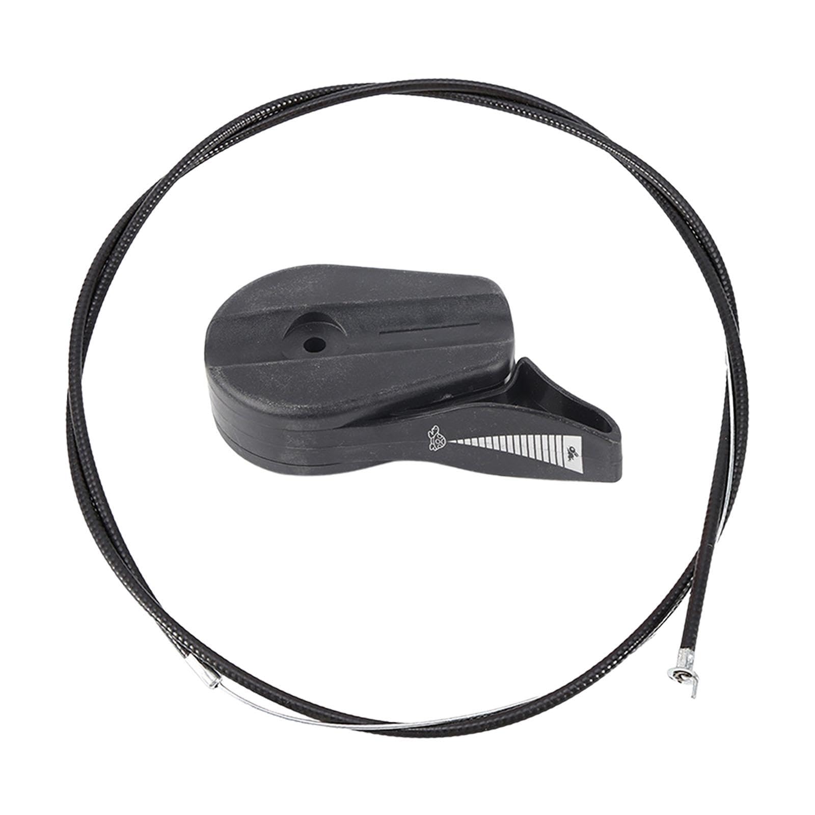 BNF Lawn Mower Throttle Cable Control Switch Lever Handle Set Reusable Universal Black | Home & Garden-image-42
