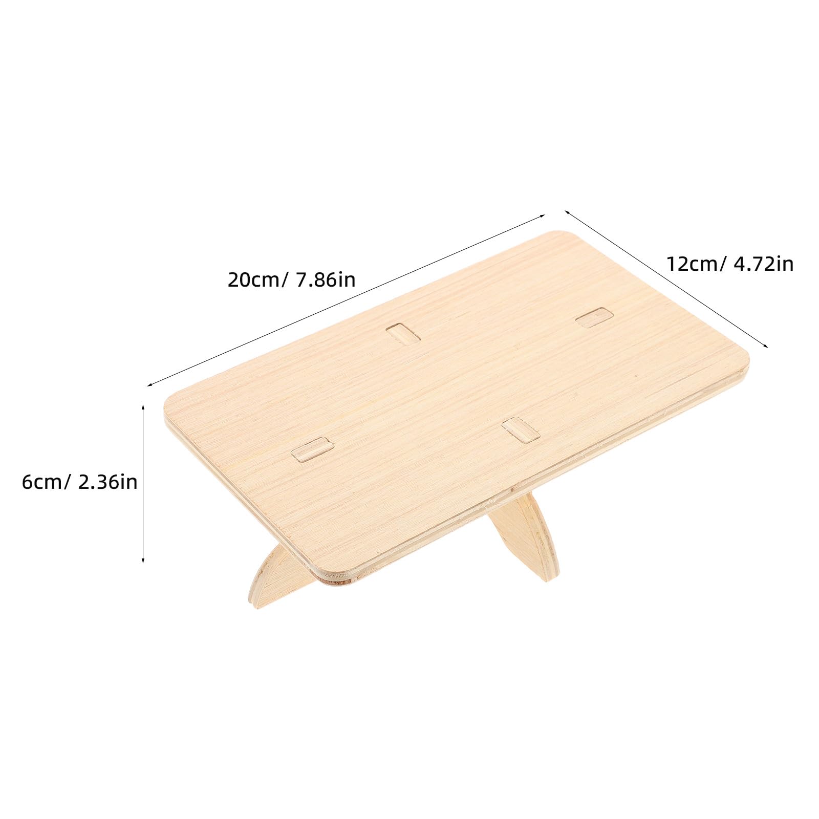 Spielplattform aus Holz für Hamster – Spielplattform aus Holz für Kleintiere – Käfigzubehör für Zwerghamster und andere Kleintiere, 20 x 12 cm