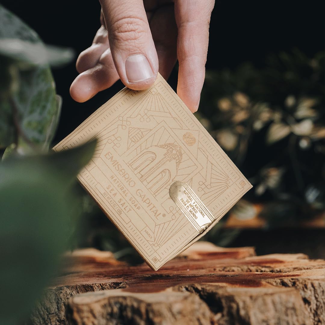 Natural Soap Bar for Men | Sea Salt Formula | Luxurious Cleansing | Exfoliating, Moisturizing, and Gentle for All Skin Types | Ecofriendly & Cruelty-Free | No Harmful Chemicals (3)