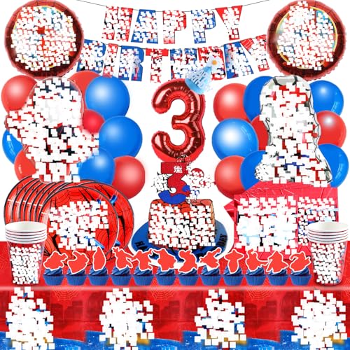 91 PCS Cumpleaños Spiderma 3, Globo Cumpleaños Spiderma Decoracion
