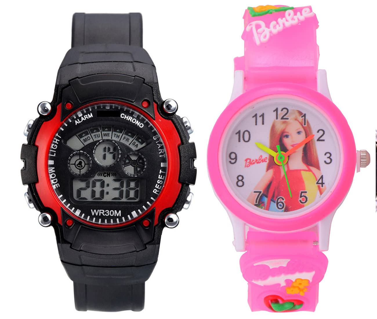 SS Traders- dial Digital Watch for Kids (Combo of 2, Pink & Black) (B099FB6B31) Amazon Price History, Amazon Price Tracker