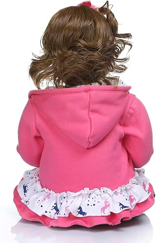 Miniatura 3 de eveseed Juego de muñecas de cuerpo con peso hecho a mano de 275 pulgadas y 276in Reborn para niños y niñas