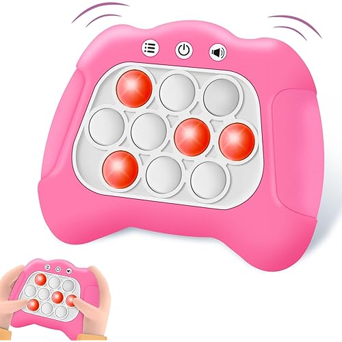 Aolgen Pop Fidgets Toys, Fun Stress & Anxiety Relief Games, Handheld Game Light Bubble Puzzle Toys for Kids Teens Adults Decompression