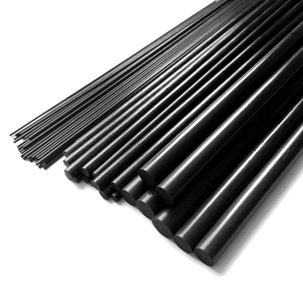 Carbon Fiber Rod Diameter 1mm 2.5 3 4 5 6 7 8 9 10 12 14mm Length 1000mm Solid Carbon Rod For Remote Control Aircraft Arm (Color : 10x1000mm 1pcs)