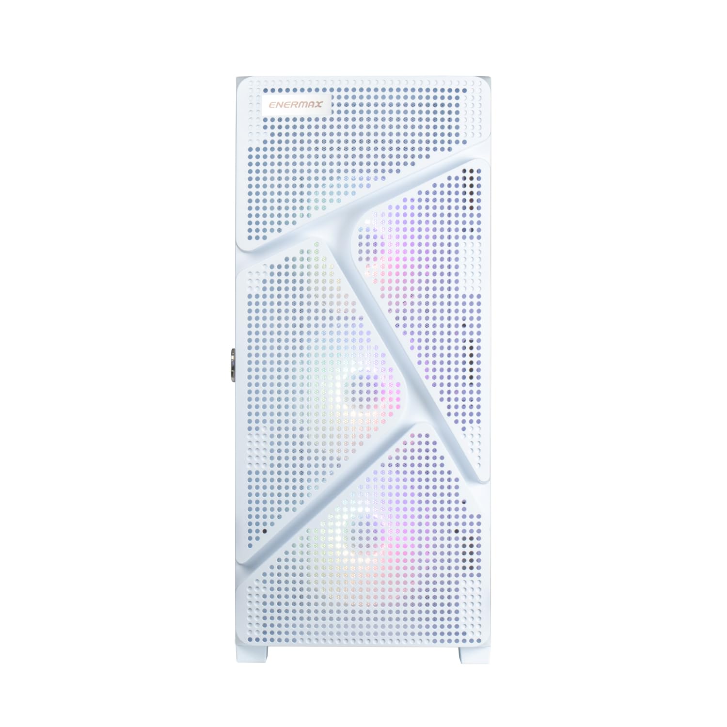 Boîtier PC Gamer MarbleShell MS31 Blanc + 4 Ventilateurs ARGB PWM et Support VGA Inclus