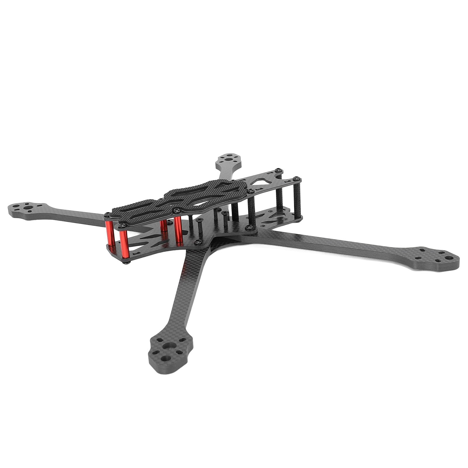 Alomejor Kit di Telaio Quadrirotore Leggero in Fibra di Carbonio da 315 mm, Resistente agli Urti, Manutenzione Facile per gli Amanti dei Droni da Corsa FPV