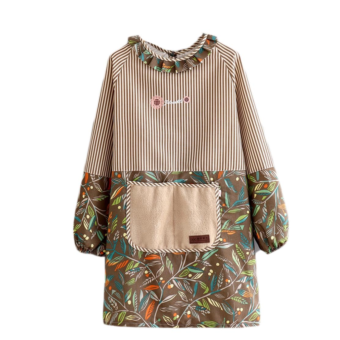 ZELU割烹着 楽天市場】割烹着 かっぽう着 シンプル 黒 白 無地 撥水 短め