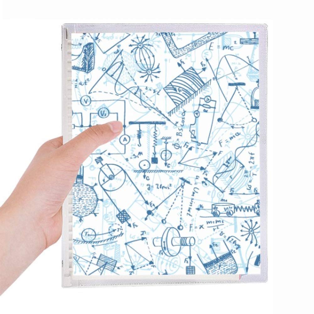 Carnet de notes en spirale haut de gamme rechargeable bleu magnétique