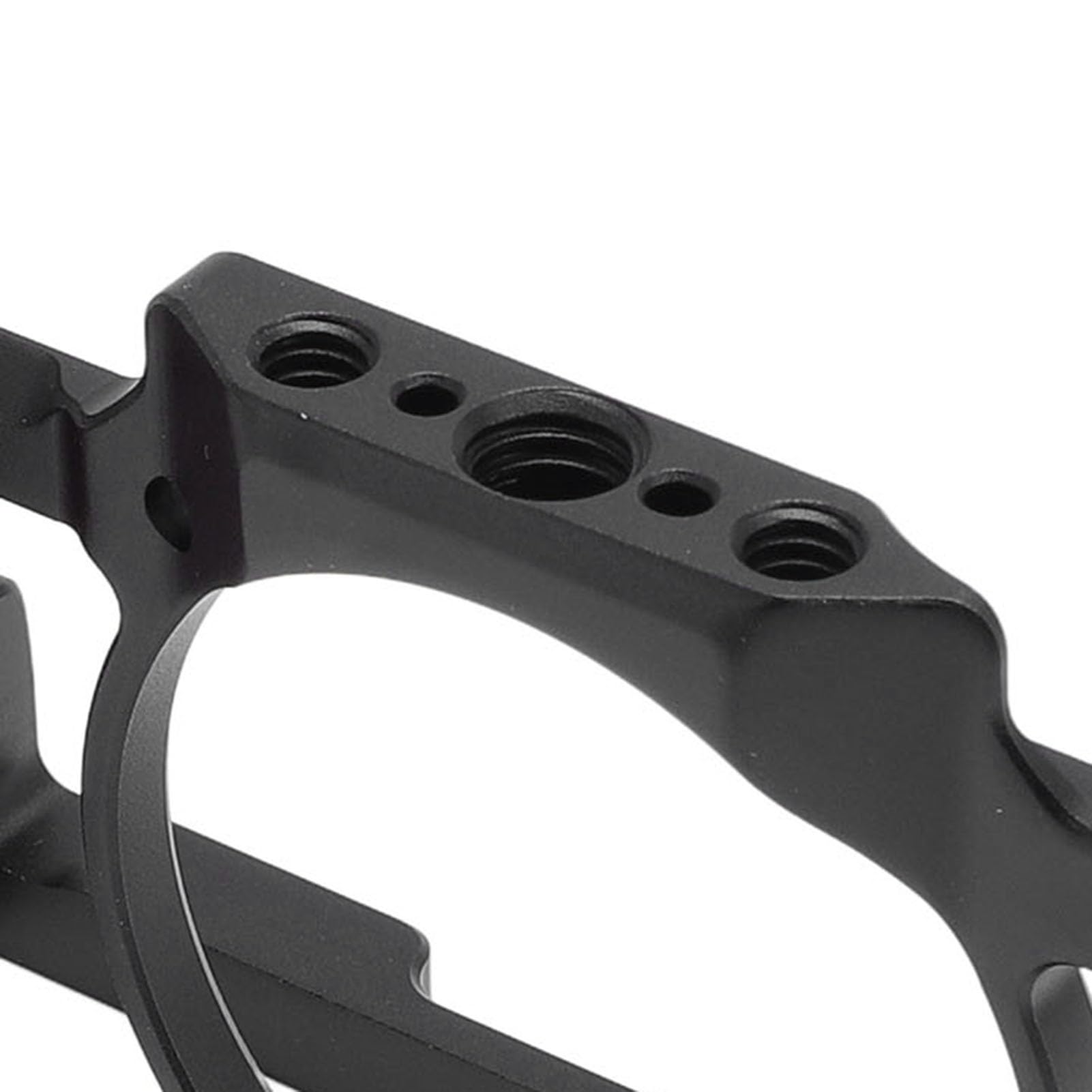 CHICIRIS Gabbia Video per Fotocamera per Rig ZV1 in Alluminio Resistente con Molteplici Opzioni di Montaggio Migliore Produzione Cinematografica (BLACK)