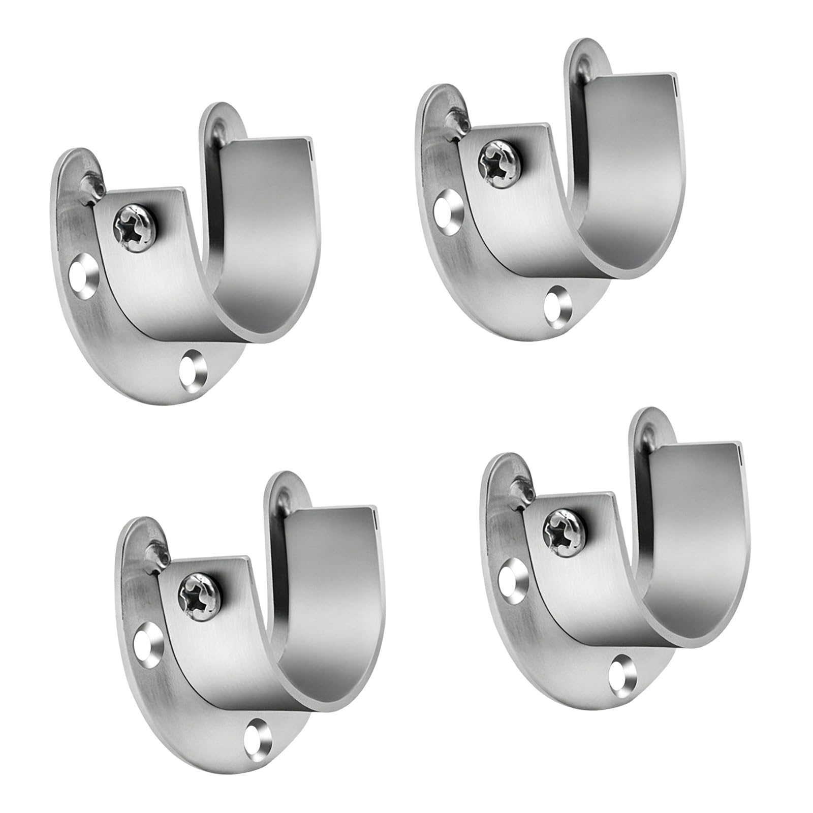 NRVTRE Premium Resistant 304 Stainless Steel Garment Rack Mounts Rustproof and Sturdy Suitable for Home Organization Modern Closet Planner Hardware
