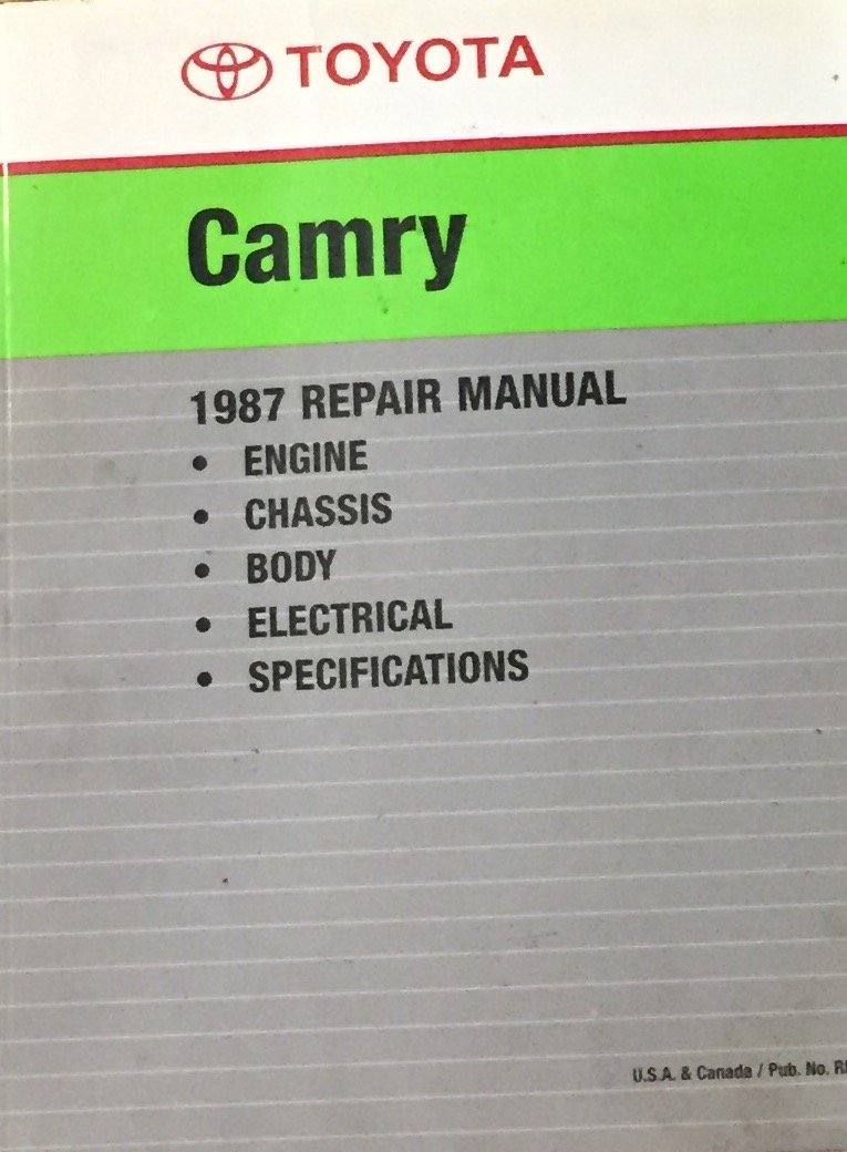 1987 Toyota Camry Repair Manual Toyota, Toyota 9780186082700 Amazon