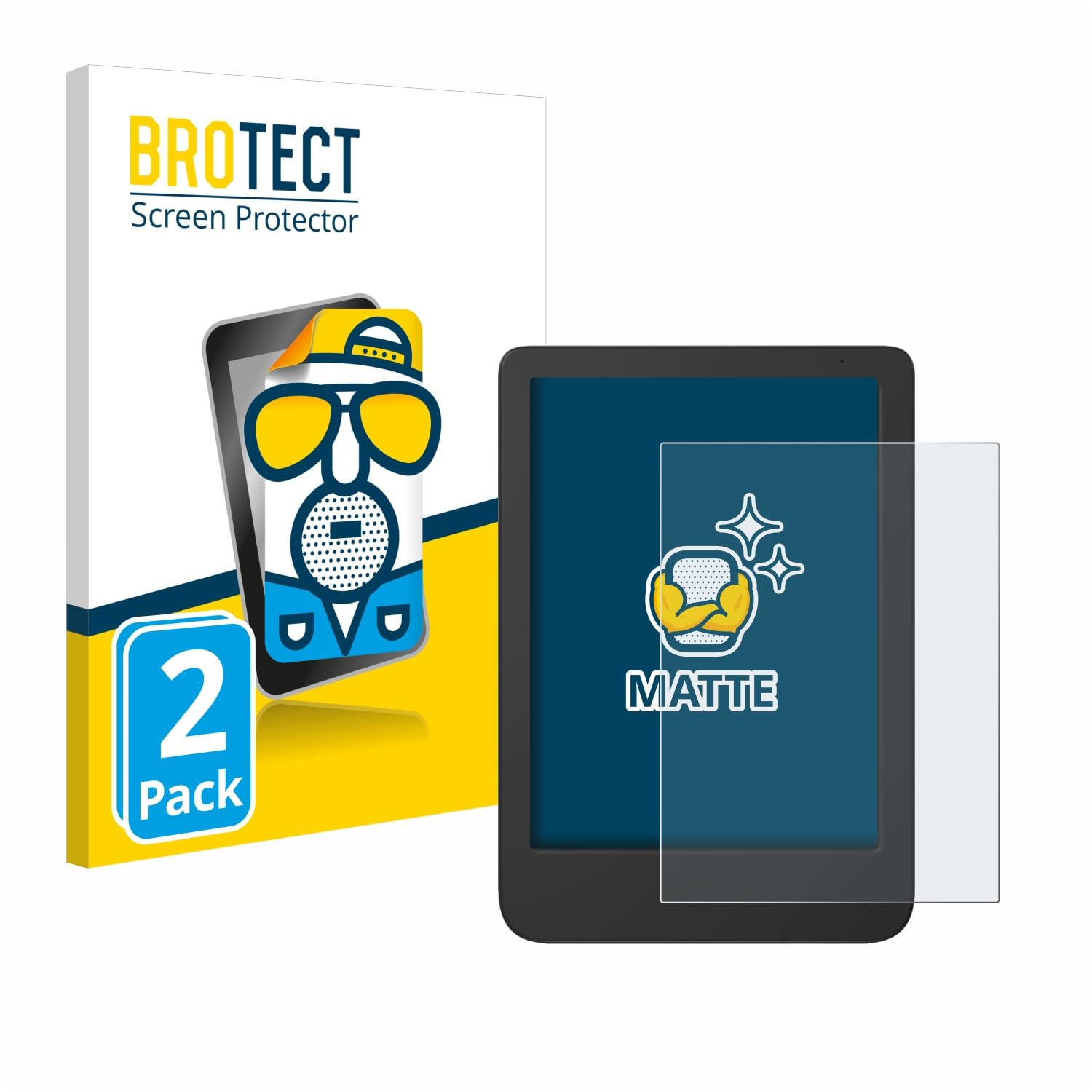 brotect Screen Protector Anti-Glare Compatible with Tolino Shine 5 Color 2024 (2 Pack) Screen Protector Matte, Anti-Fingerprint Protection Film