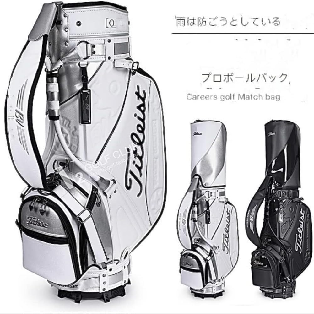 Amazon | KCNN-キャディバッグ レザースポーツゴルフバッグ メンズ