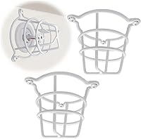 Happy Tree 2-Pack White Fire Sprinkler Head Guards - 3" Deep Cage Protectors for 1/2" & 3/4" Recessed Ceiling/Wall Sprinklers