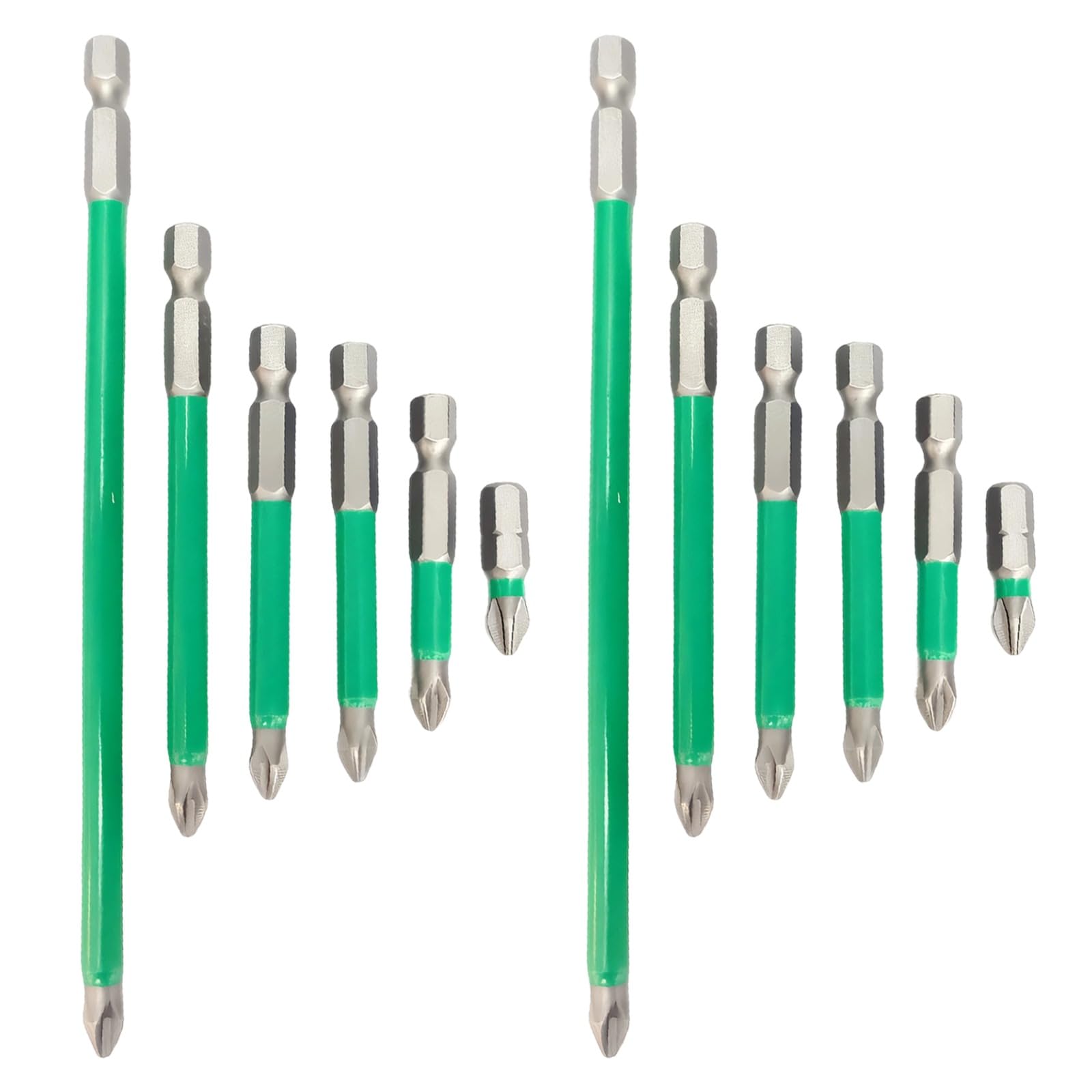 Foret PH2 anti-dérapage en acier S2 pour stopper l'usure des vis cruciformes Lot de 12
