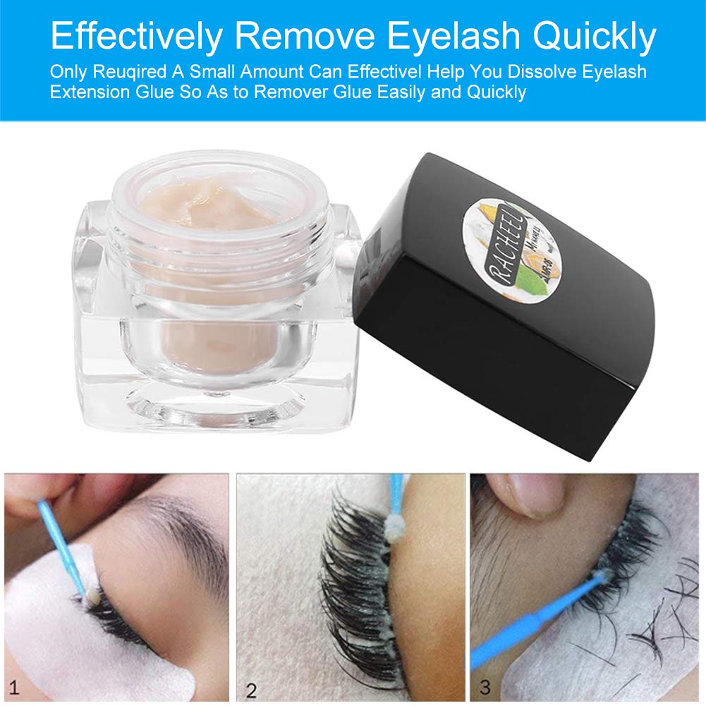 Eyelash Remover Cream, 5g Anti-irritation Grafting Eyelash Extension Remover Glue Adhesive Gel Removing Cream