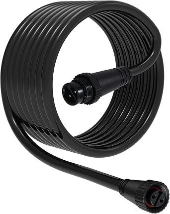 for Philips Hue Outdoor Low Voltage Lights Extension Cable Compatible with Lily Spot XL Spot, Calla Pedestal, Econic Pathway, Amarant Light Bar Weatherproof Power Cord Extend Your Outdoor Lights 16 Ft