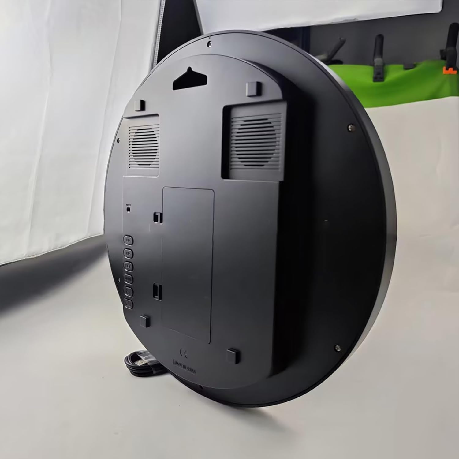 13inch Digital Azan Clock Retro Round Wall Clock with Alarm Clock Function & Year Data Temperature Prayer Time Display FAJ-360 Retro Round Clock