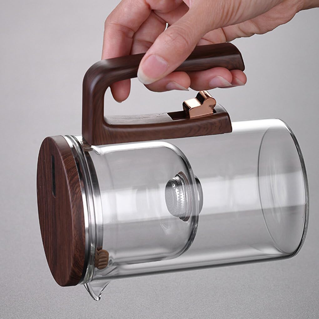 Teiera facile da preparare con filtro,trasparente,520 ml