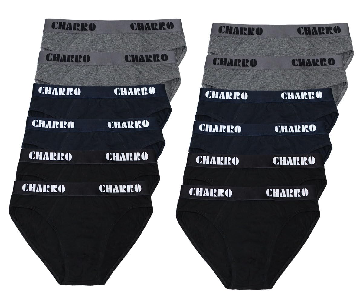 CHARRO Slip da Uomo Pacco da 3,4,6, 8 e 12 pz
