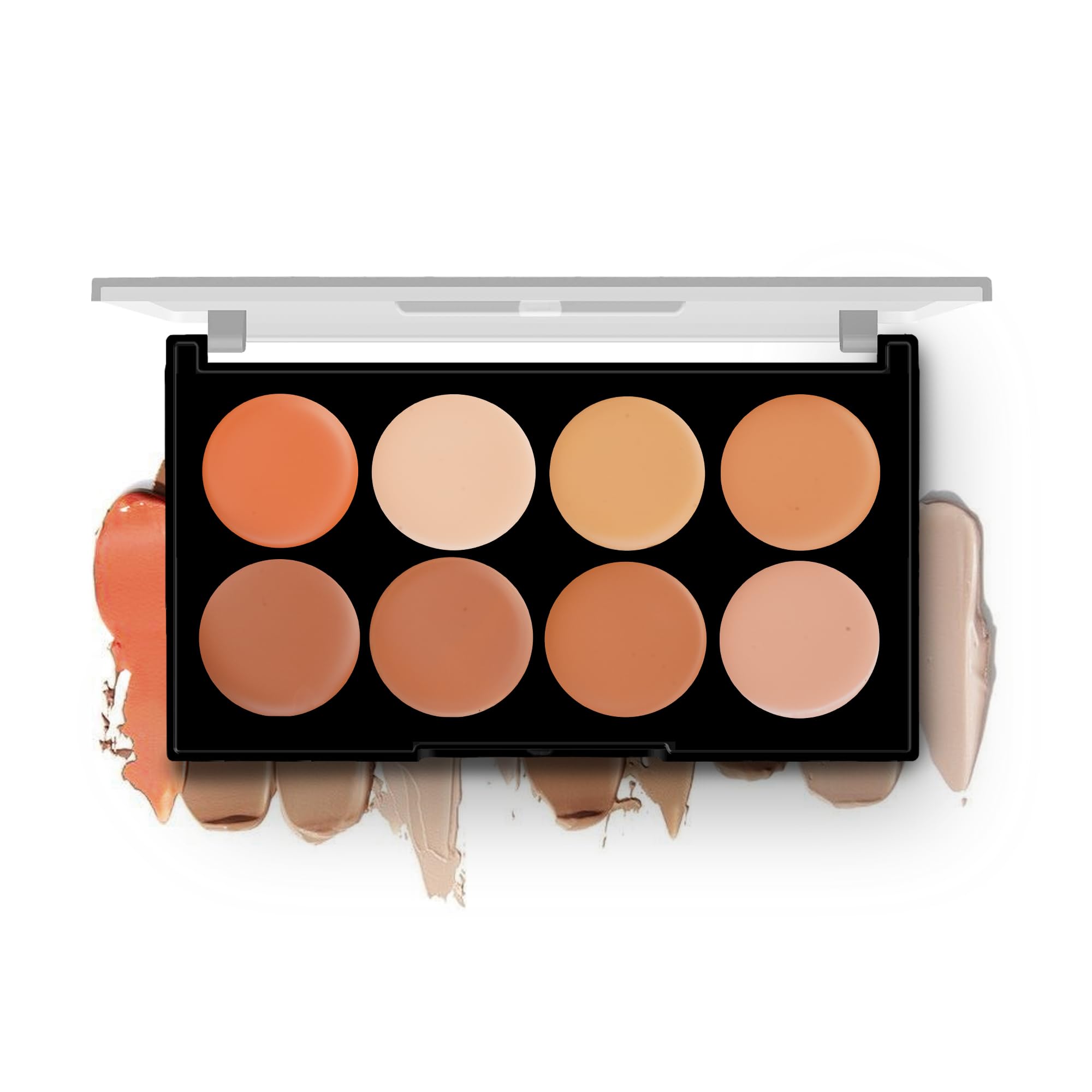 Hilary Rhoda Concealing & Contouring | 8 Shades in Palette | Colour Corrects with High Coverage | Face Palette | Hides Dark Spots & Pigmentation | Buildable Coverage | 12g (Shade-4)-image-25