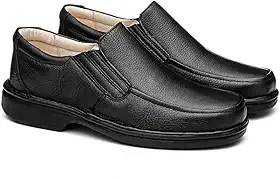 Sapato Masculino Couro Legítimo Macio Franca Brasil Clássico Anatômico com Palmilha de Gel 10mm e Solado Antiderrapante – Numeração 36 ao 44