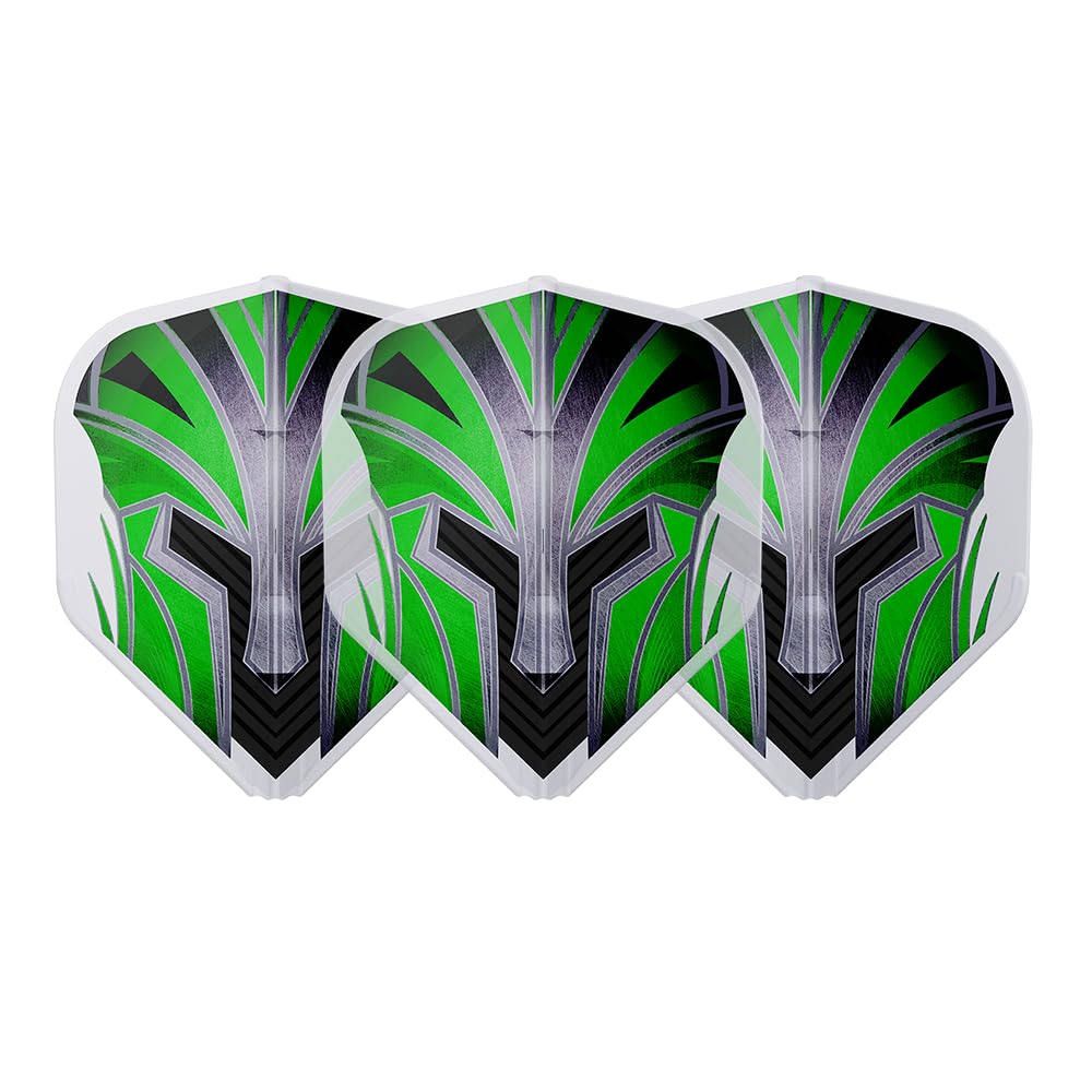 L-Style EZ L1 Prime Series Green Clear White Dart Flights