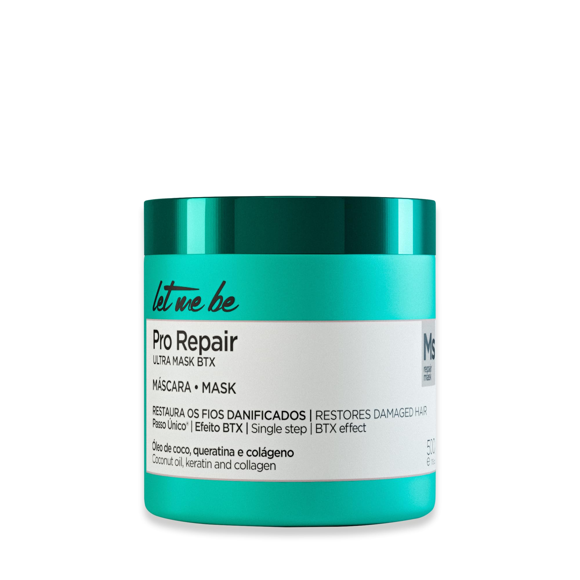Let Me Be, BTX Capilar Pro Repair Ultra Mask One Step, Professional Volume Reducer, Coconut Oil Keratin and Collagen
